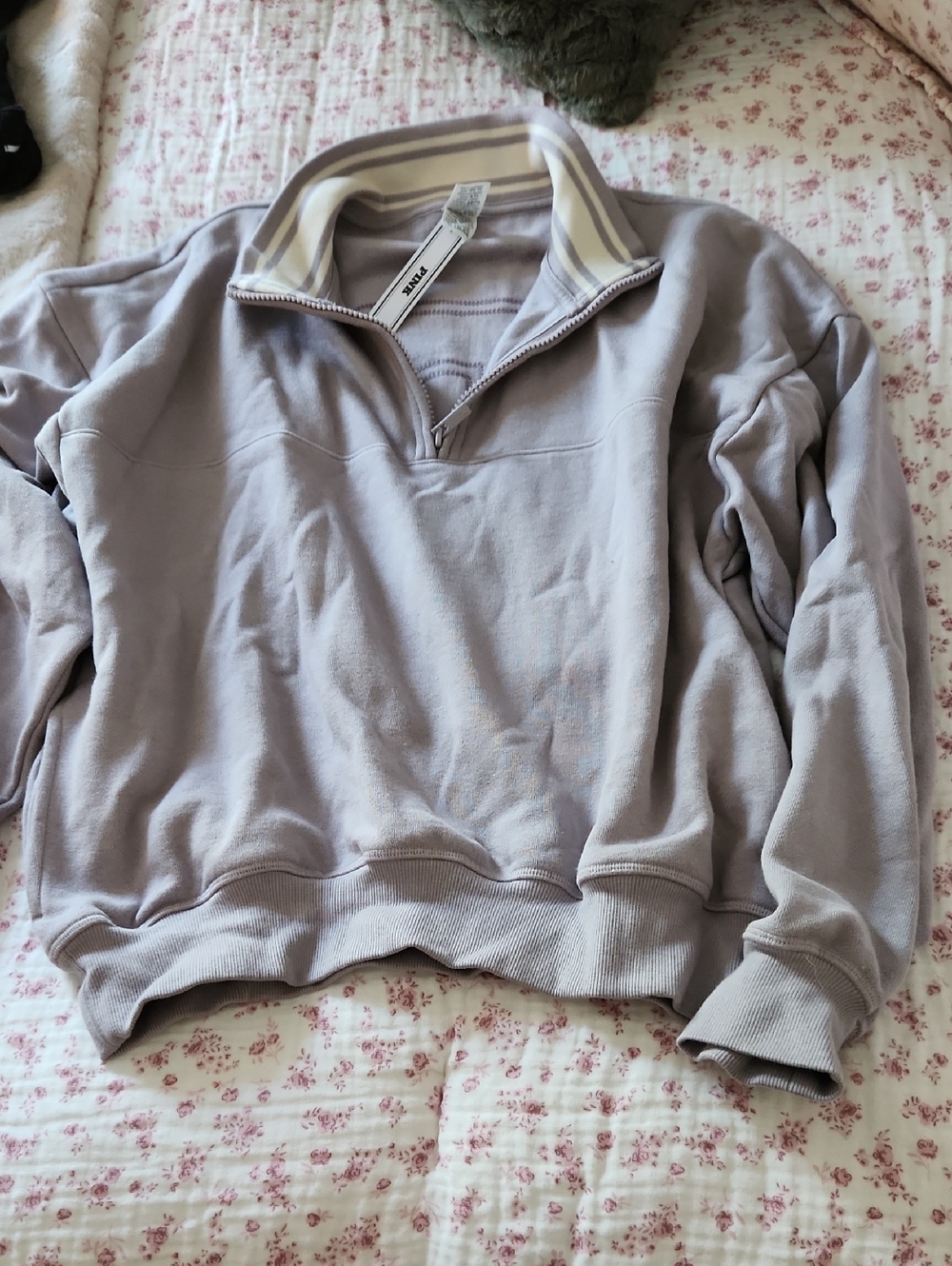 Victoria's Secret PINK Light Lavender Crew Pullover